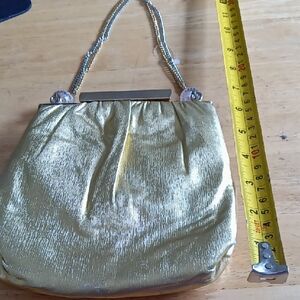 Vintage Ande Brand Elegant Gold Evening Bag